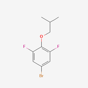 molecular formula C10H11BrF2O B1378056 5-Bromo-1,3-difluoro-2-(2-methylpropoxy)benzene CAS No. 1309933-03-6