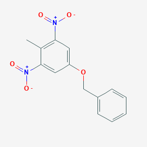 molecular formula C14H12N2O5 B1378057 4-Benzyloxy-2,6-dinitro toluene CAS No. 1352396-17-8