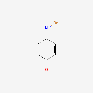 molecular formula C6H4BrNO B13780591 2,5-Cyclohexadien-1-one, 4-bromoimino- CAS No. 64693-23-8