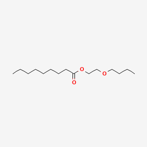 molecular formula C15H30O3 B13780607 Nonanoic acid, 2-butoxyethyl ester CAS No. 20442-11-9