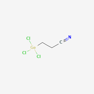 molecular formula C3H4Cl3GeN B13780614 Propanenitrile, 3-(trichlorogermyl)- CAS No. 68631-05-0