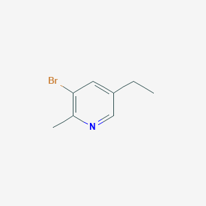 molecular formula C8H10BrN B1378065 3-Bromo-5-ethyl-2-methylpyridine CAS No. 38749-84-7