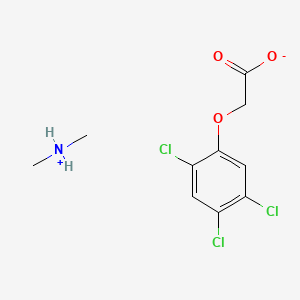 molecular formula C10H12Cl3NO3 B13780654 Dimethylammonium 2,4,5-trichlorophenoxyacetate CAS No. 6369-97-7
