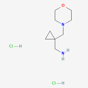{[1-(4-Morpholinylmethyl)cyclopropyl]methyl}amine dihydrochloride