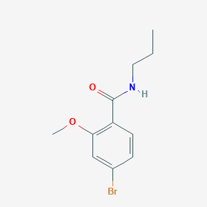 molecular formula C11H14BrNO2 B1378077 4-溴-2-甲氧基-N-丙基苯甲酰胺 CAS No. 1393442-32-4
