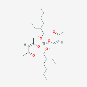 molecular formula C26H48O6Ti B13780780 Bis(2-ethylhexan-1-olato)bis(pentane-2,4-dionato-O,O')titanium CAS No. 94233-27-9