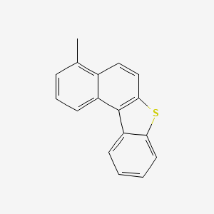 molecular formula C17H12S B13780795 Benzo[b]naphtho[1,2]thiophene, 4-methyl CAS No. 84258-61-7