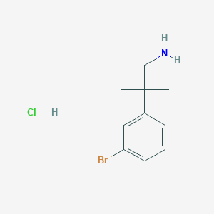 molecular formula C10H15BrClN B1378081 2-(3-溴苯基)-2-甲基丙胺盐酸盐 CAS No. 1365271-44-8