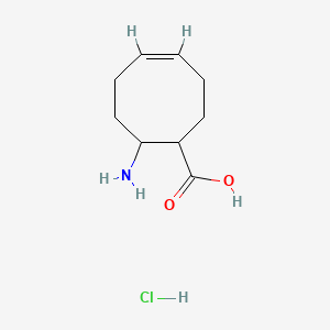 molecular formula C9H16ClNO2 B13780812 (4Z)-8-aminocyclooct-4-ene-1-carboxylic acid;hydrochloride 