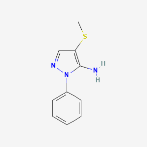 4-(methylsulfanyl)-1-phenyl-1H-pyrazol-5-amine