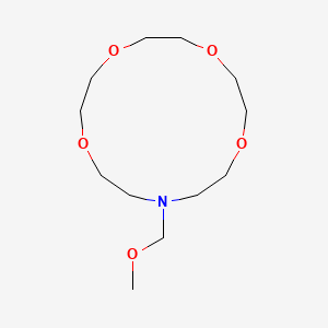 molecular formula C12H25NO5 B13780873 N-Methoxymethylaza-15-crown-5 