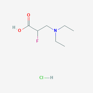3-(Diethylamino)-2-fluoropropanoic acid hydrochloride
