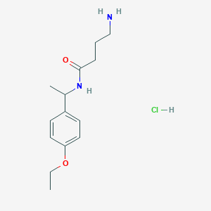 4-amino-N-[1-(4-ethoxyphenyl)ethyl]butanamide hydrochloride