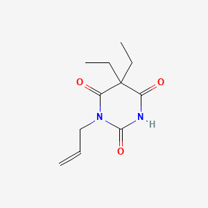 molecular formula C11H16N2O3 B13780922 Barbituric acid, 1-allyl-5,5-diethyl- CAS No. 7548-63-2