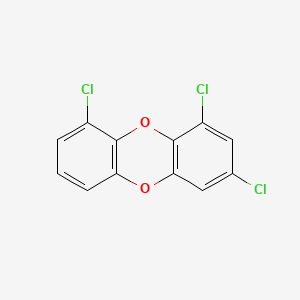 molecular formula C12H5Cl3O2 B13780924 1,3,9-Trichlorodibenzo-p-dioxin CAS No. 82306-62-5