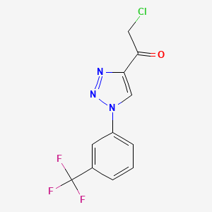 2-chloro-1-{1-[3-(trifluoromethyl)phenyl]-1H-1,2,3-triazol-4-yl}ethan-1-one
