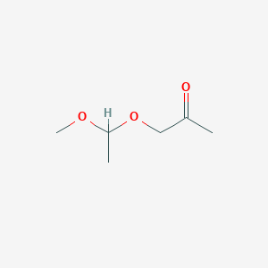 molecular formula C6H12O3 B13780976 1-(1-Methoxyethoxy)propan-2-one 