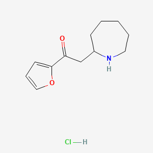 2-(Azepan-2-yl)-1-(furan-2-yl)ethan-1-one hydrochloride