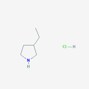molecular formula C6H14ClN B1378099 3-Ethylpyrrolidine hydrochloride CAS No. 1384431-43-9