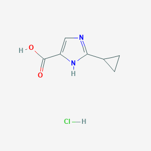 2-cyclopropyl-1H-imidazole-4-carboxylic acid hydrochloride