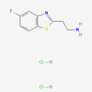 2-(5-Fluoro-1,3-benzothiazol-2-yl)ethan-1-amine dihydrochloride