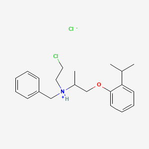 molecular formula C21H29Cl2NO B13781084 2-Isopropylphenoxyisopropylbenzyl-beta-chloroethylamine hydrochloride CAS No. 63991-06-0