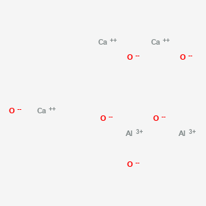 molecular formula Al2Ca3O6 B13781100 Dialuminium tricalcium hexaoxide CAS No. 12042-78-3