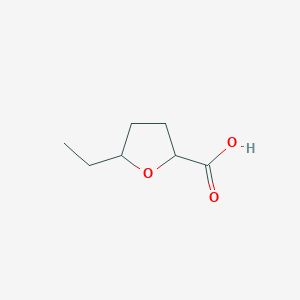 molecular formula C7H12O3 B1378111 5-Ethyloxolane-2-carboxylic acid CAS No. 801318-16-1