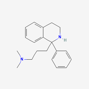 molecular formula C20H26N2 B13781136 Isoquinoline, 1,2,3,4-tetrahydro-1-(3-dimethylaminopropyl)-1-phenyl- CAS No. 63937-68-8