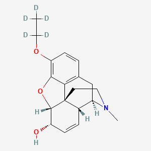 molecular formula C19H23NO3 B13781143 Ethylmorphine D5; 3-O-Ethylmorphine-(ethyl-D5) 