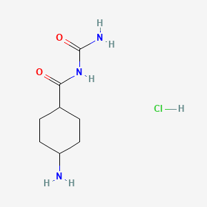 molecular formula C8H16ClN3O2 B1378119 (4-Aminocyclohexanecarbonyl)urea hydrochloride CAS No. 1384563-39-6