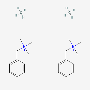 molecular formula C22H40N2+2 B13781208 benzyl(trimethyl)azanium;methane CAS No. 68425-74-1