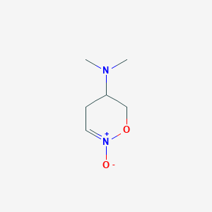 molecular formula C6H12N2O2 B13781232 4H-1,2-Oxazin-5-amine,5,6-dihydro-N,N-dimethyl-,2-oxide(9CI) 