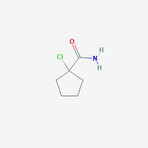 molecular formula C6H10ClNO B13781245 1-Chloro-cyclopentanecarboxamide CAS No. 7472-66-4