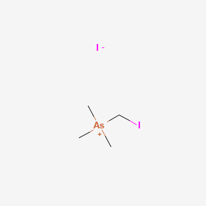 molecular formula C4H11AsI2 B13781252 Iodomethyltrimethylarsonium iodide CAS No. 64049-02-1