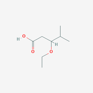 molecular formula C8H16O3 B1378135 3-Ethoxy-4-methylpentanoic acid CAS No. 1394040-27-7