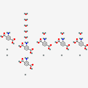 molecular formula C48H58N6O32Zr6 B13781365 2-aminoterephthalic acid;zirconium;octahydrate 