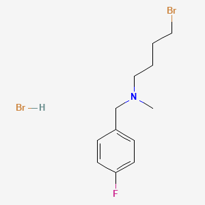 molecular formula C12H18Br2FN B1378137 (4-Bromobutyl)[(4-fluorophenyl)methyl]methylamine hydrobromide CAS No. 1394041-40-7
