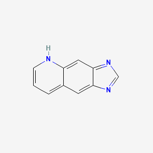molecular formula C10H7N3 B13781378 1h-Imidazo[4,5-g]quinoline CAS No. 269-08-9
