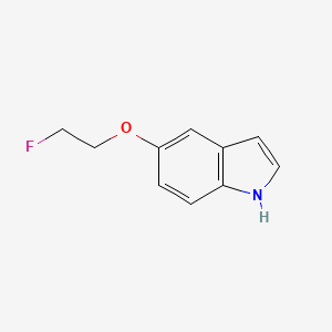 molecular formula C10H10FNO B1378138 5-(2-氟乙氧基)-1H-吲哚 CAS No. 1240407-43-5