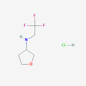 N-(2,2,2-trifluoroethyl)oxolan-3-amine hydrochloride