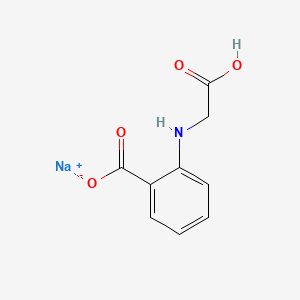 molecular formula C9H8NNaO4 B13781393 Sodium 2-[(carboxymethyl)amino]benzoate CAS No. 67990-19-6