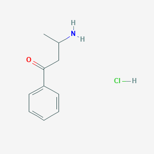 molecular formula C10H14ClNO B1378140 3-Amino-1-phenylbutan-1-one hydrochloride CAS No. 26728-62-1