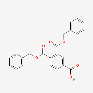 molecular formula C23H18O6 B13781401 1,2,4-Benzenetricarboxylic acid, 1,2-bis(phenylmethyl) ester CAS No. 67846-10-0