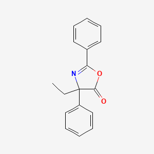 molecular formula C17H15NO2 B13781410 4-Ethyl-2,4-diphenyl-oxazol-5-one 