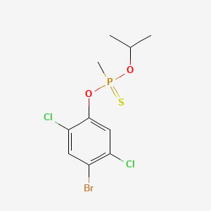 molecular formula C10H12BrCl2O2PS B13781448 O-(2,5-Dichloro-4-bromophenyl) O-isopropyl methylphosphonothioate CAS No. 2720-18-5