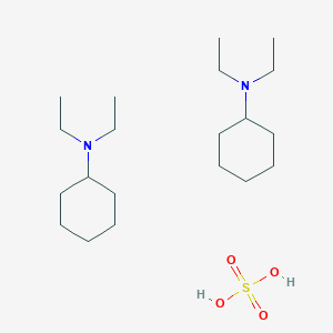 molecular formula C20H44N2O4S B13781471 N,N-diethylcyclohexanamine;sulfuric acid CAS No. 65087-20-9