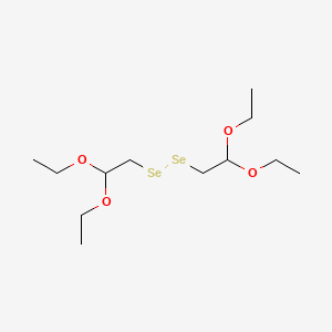 molecular formula C12H26O4Se2 B13781475 Diselenide, bis(2,2-diethoxyethyl)- CAS No. 90466-79-8