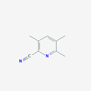 molecular formula C9H10N2 B13781496 3,5,6-Trimethylpyridine-2-carbonitrile CAS No. 859832-15-8