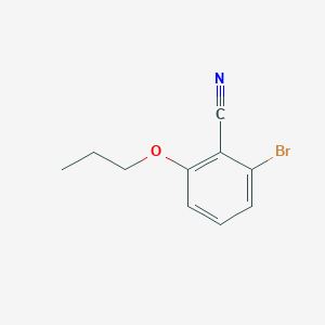 molecular formula C10H10BrNO B1378152 2-Bromo-6-propoxybenzonitrile CAS No. 1437794-45-0